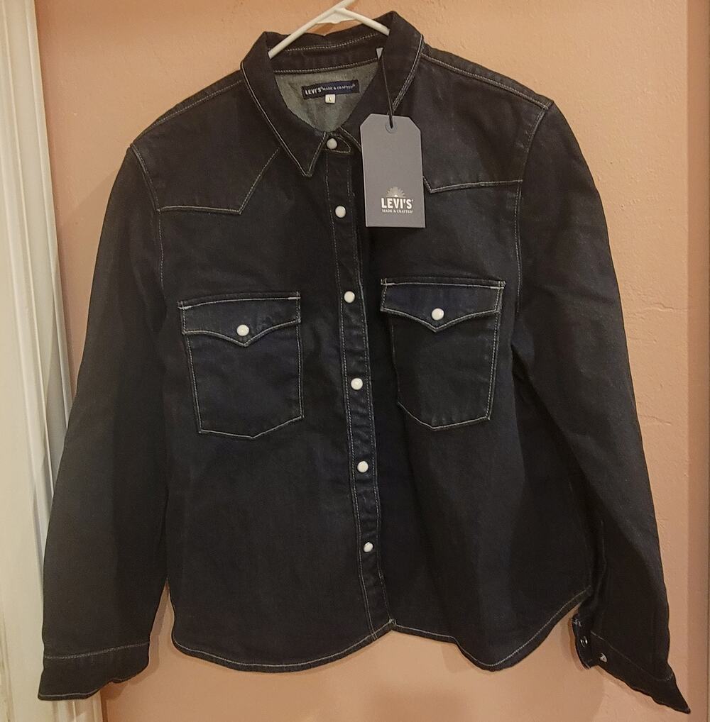 Levi's® Made & Crafted® Shrunken Denim Shirt New with Tags. Size L. 727700001